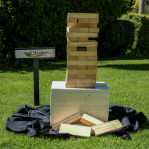 Jenga Outdoor Lawn Game for rent in Cape Town